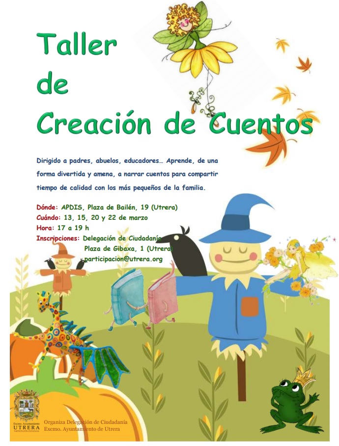 RADIO CONSOLACIÓN UTRERA: Utrera Radio Consolación de Utrera Noticias : El  Ayuntamiento de #Utrera ofrece un taller para la creación de cuentos  infantiles para personas adultas